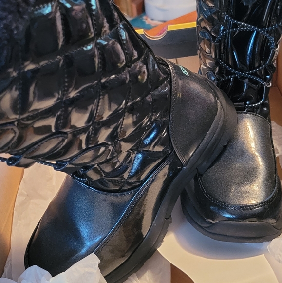 Khombu darcie gp black Boots Big Girl NEW - Picture 2 of 4